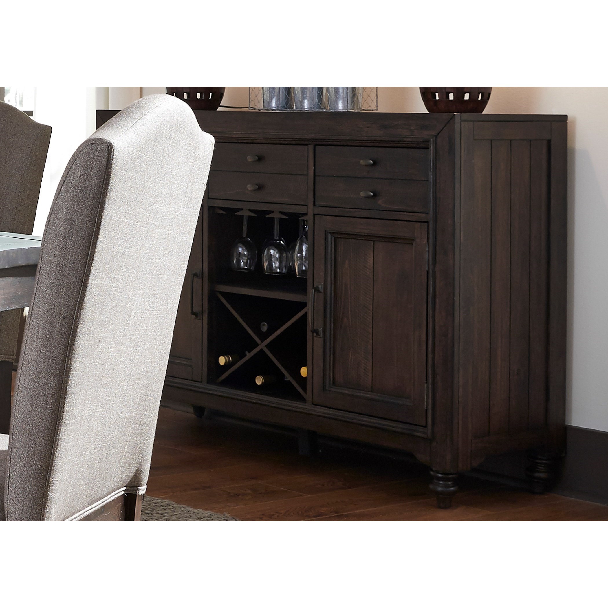 Liberty Furniture Catawba Hills Dining Dining Server with Stemware